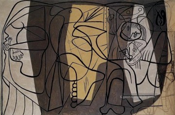  kubistisch Malerei - Der Künstler und sein Modell L artiste et son modèle 1927 kubistisch